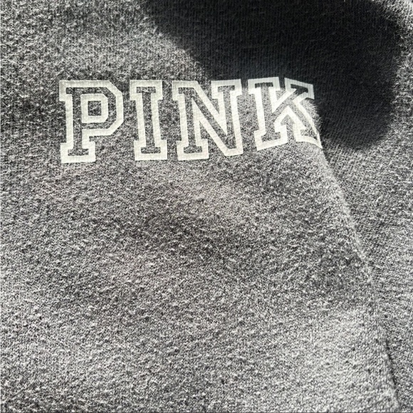 Victoria’s Secret Pink Sweatshirt Gray Quarter Zip S - Picture 6 of 6